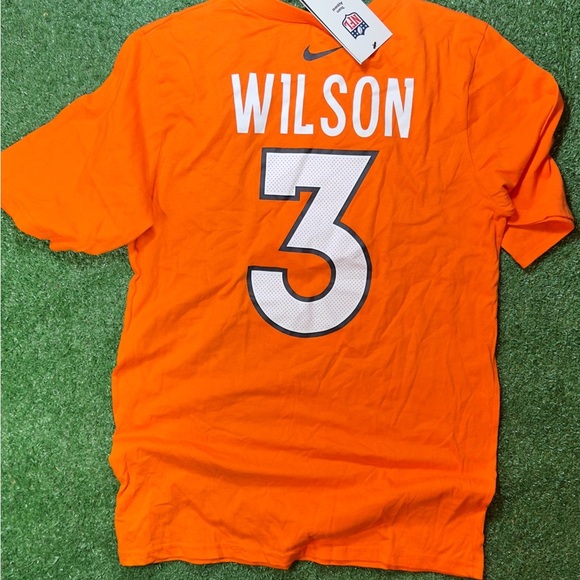 Nike Other - Nike Denver Broncos Russell Wilson Orange Athletic Jersey Tshirt
